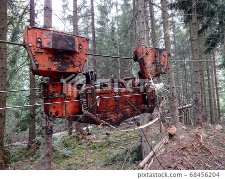 Cableway for timber  transport 68456204