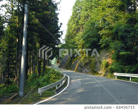 Winding mountain road 68456733