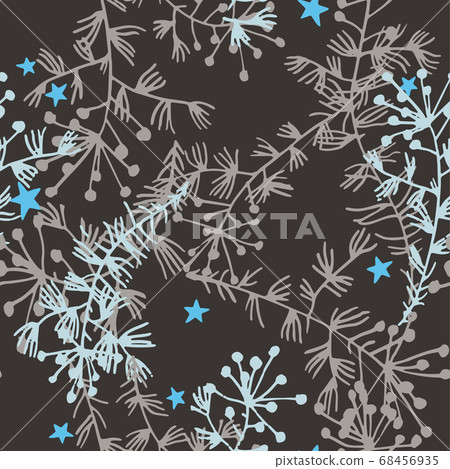 Vector botanical seamless pattern with herbs, - Stock Illustration ...