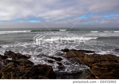 Stormy Sea at Rocky Beach Islay Scotland Stormy Sea at Rocky Beach Islay Scotland 68458968