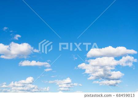 several groups of white clouds in blue sky several groups of white clouds in blue sky 68459013