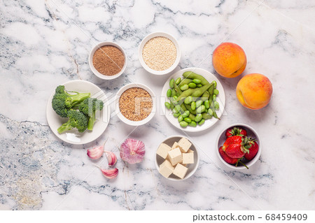 Estrogen Rich Foods Menopause Diet Stock Photo 68459409 Pixta