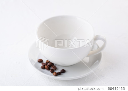 white empty coffee mug on a white background. white empty coffee mug on a white background. 68459433