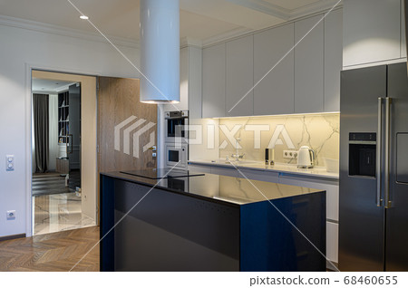 Luxury kitchen Interior with minimalism design 68460655