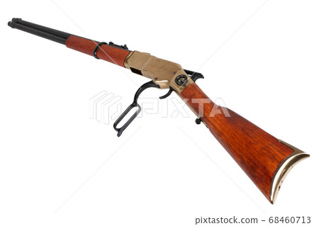 Wild west period .44-40 lever-action rifle Wild west period .44-40 lever-action rifle 68460713