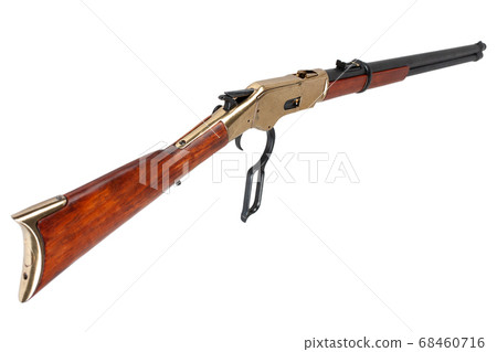 Wild west period .44-40 lever-action rifle Wild west period .44-40 lever-action rifle 68460716