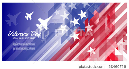 Happy veterans day. Jet fighters on the background 68460736