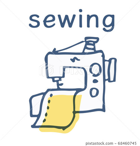 Sewing machine and cloth text Sewing machine and cloth text 68460745