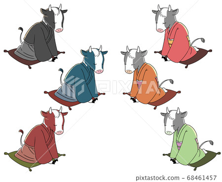 Social distance cow - Stock Illustration [68461457] - PIXTA