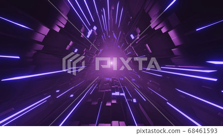 Trilateral Darkness Time Travel Gateway 4k uhd 3d illustration background 68461593