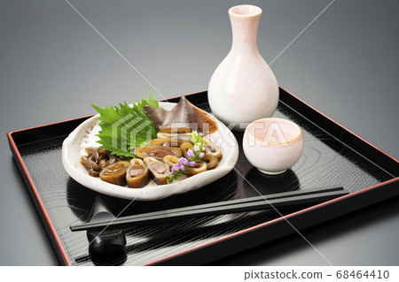 Fresh squid pickled in a bowl of squid louise 68464410