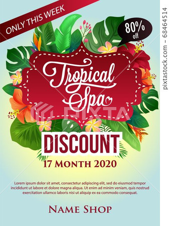 tropical spa discount poster template nature tropical spa discount poster template nature 68464514