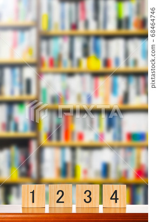 書架背景與數字 68464746