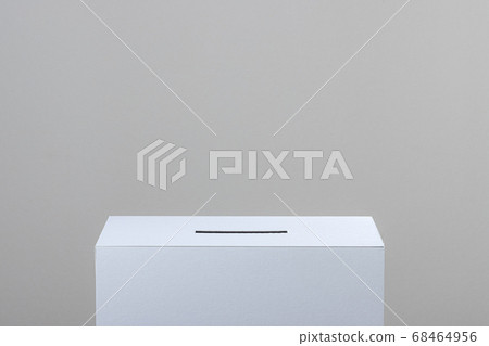 Ballot box and gray background 68464956