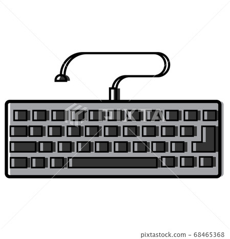 Isolated computer keyboard icon 68465368