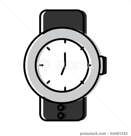 Isolated wristwatch icon Isolated wristwatch icon 68465385