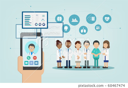 Online Doctor concept Online Doctor concept 68467474