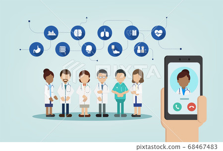 Online Doctor concept Online Doctor concept 68467483