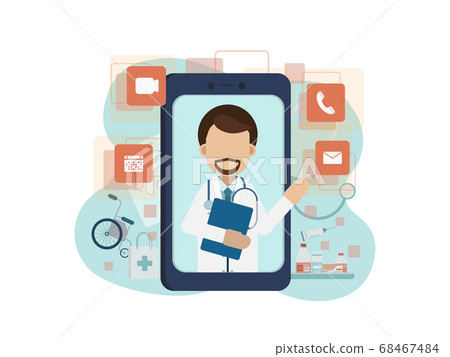 Online Doctor concept Online Doctor concept 68467484