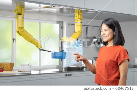 chef robot cooking chef robot cooking 68467512