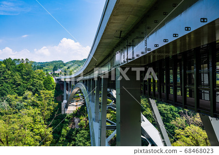 (Nagano Prefecture) Tenryukyo Bridge (Sorasanpo Tenryukyo) 68468023