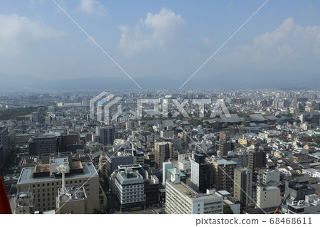 Kyoto cityscape from Kyoto Tower Observatory 68468611