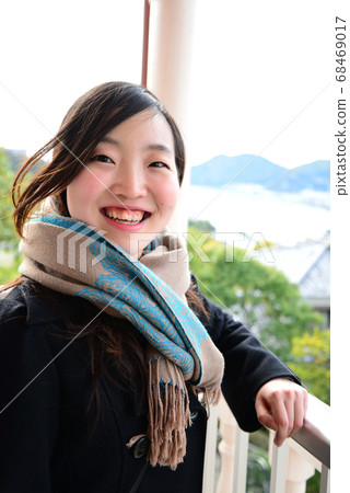 A woman with a smile A woman with a smile 68469017