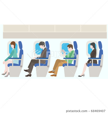 In an airplane 68469407