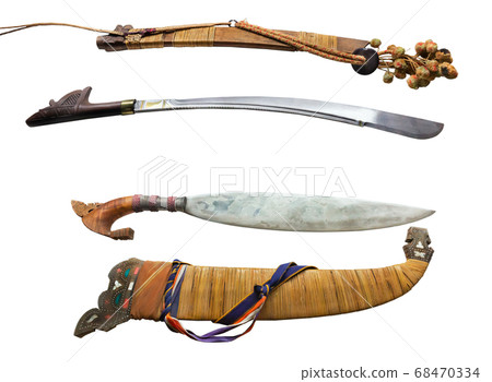 old, pirate knife cut out 68470334