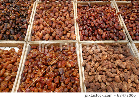 many date fruits display for sale at local market many date fruits display for sale at local market 68472000