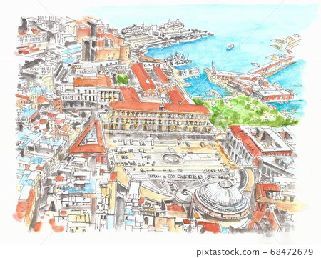 World heritage cityscape, Italy. Naples 68472679