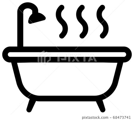 浴缸/浴室/浴缸/家具/家電矢量圖標 68473741