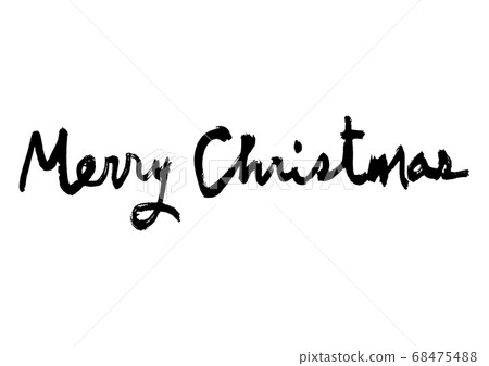 聖誕快樂書法 68475488
