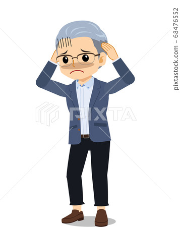 老人 老年的 沉思的 68476552