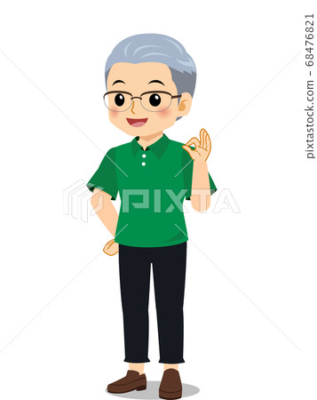 外祖父 老人 好的 68476821