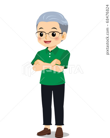 grandfather, elderly, male 68476824