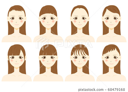 Bangs hairstyle female 68479168
