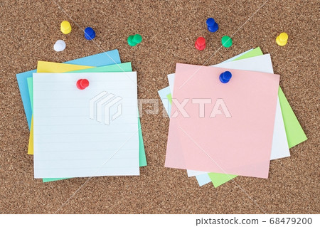 Blank colorful sticky notes...ready for copy.. 68479200
