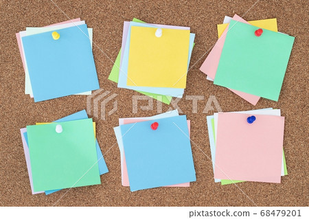 Blank colorful sticky notes...ready for copy.. 68479201