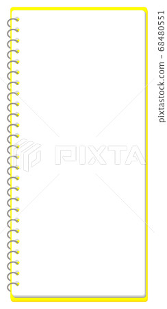 Sketchbook Ring note frame illustration * 1 page of A4 tri-fold size vector Sketchbook Ring note frame illustration * 1 page of A4 tri-fold size vector 68480551