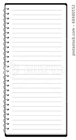 Sketchbook Ring note frame illustration * 1 page of A4 tri-fold size vector Sketchbook Ring note frame illustration * 1 page of A4 tri-fold size vector 68480552