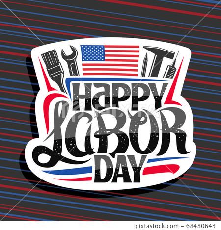 Vector logo for American Labor Day 68480643