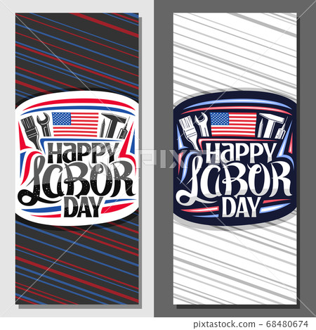 Vector layouts for American Labor Day Vector layouts for American Labor Day 68480674