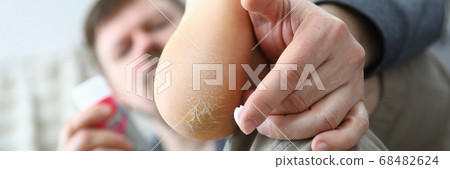 Man cure part of body Man cure part of body 68482624