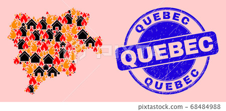 Albacete Province Map Collage of Fire and Properties and Grunge Quebec Seal Albacete Province Map Collage of Fire and Properties and Grunge Quebec Seal 68484988