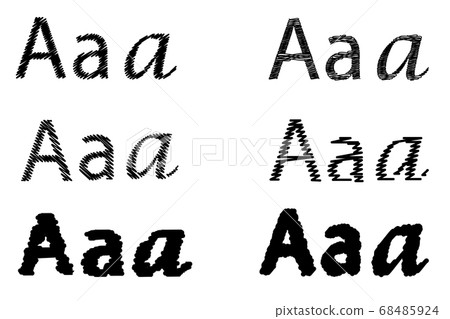 Set of letter A, 68485924