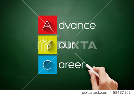 AYC - Advance Your Career acronym on blackboard 68487161