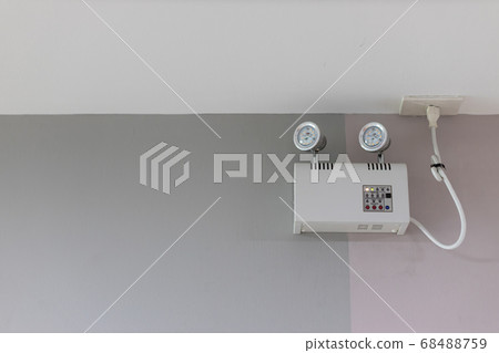 Emergency lights with two lamps. Emergency lights with two lamps. 68488759
