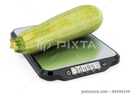Kitchen Scales with Courgette or Zucchini 68490244