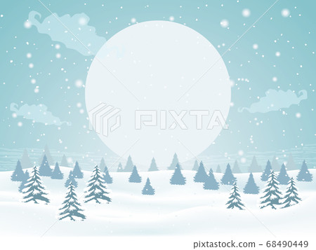 Snow scene Snow scene 68490449